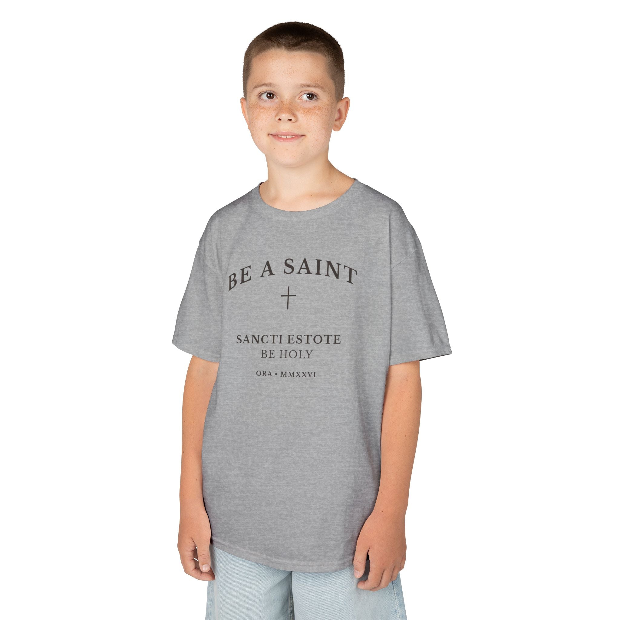 BE A SAINT — Sancti Estote Youth Tee