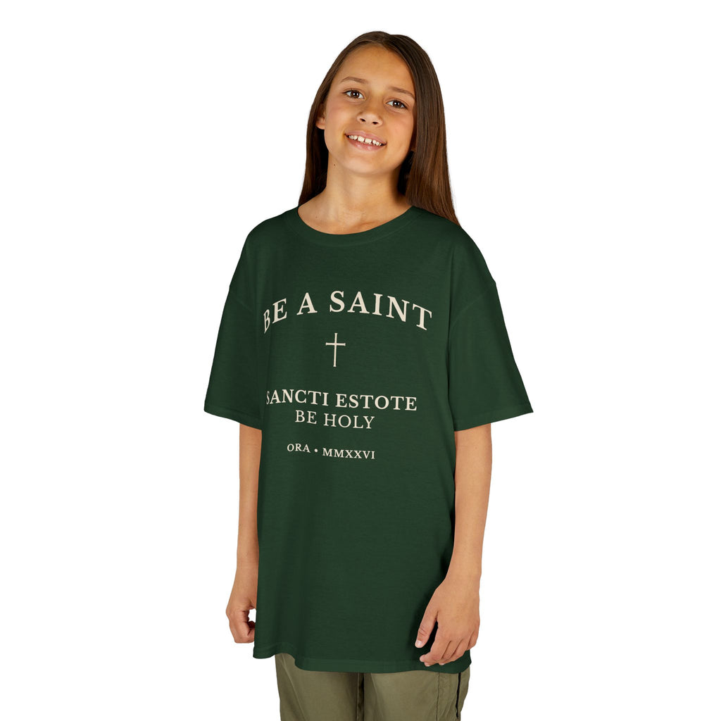 BE A SAINT — Sancti Estote Youth Tee