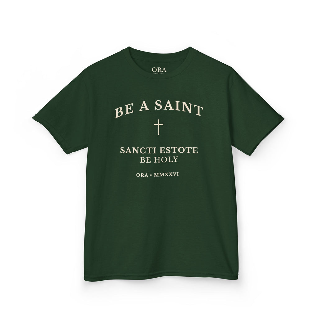 BE A SAINT — Sancti Estote Youth Tee