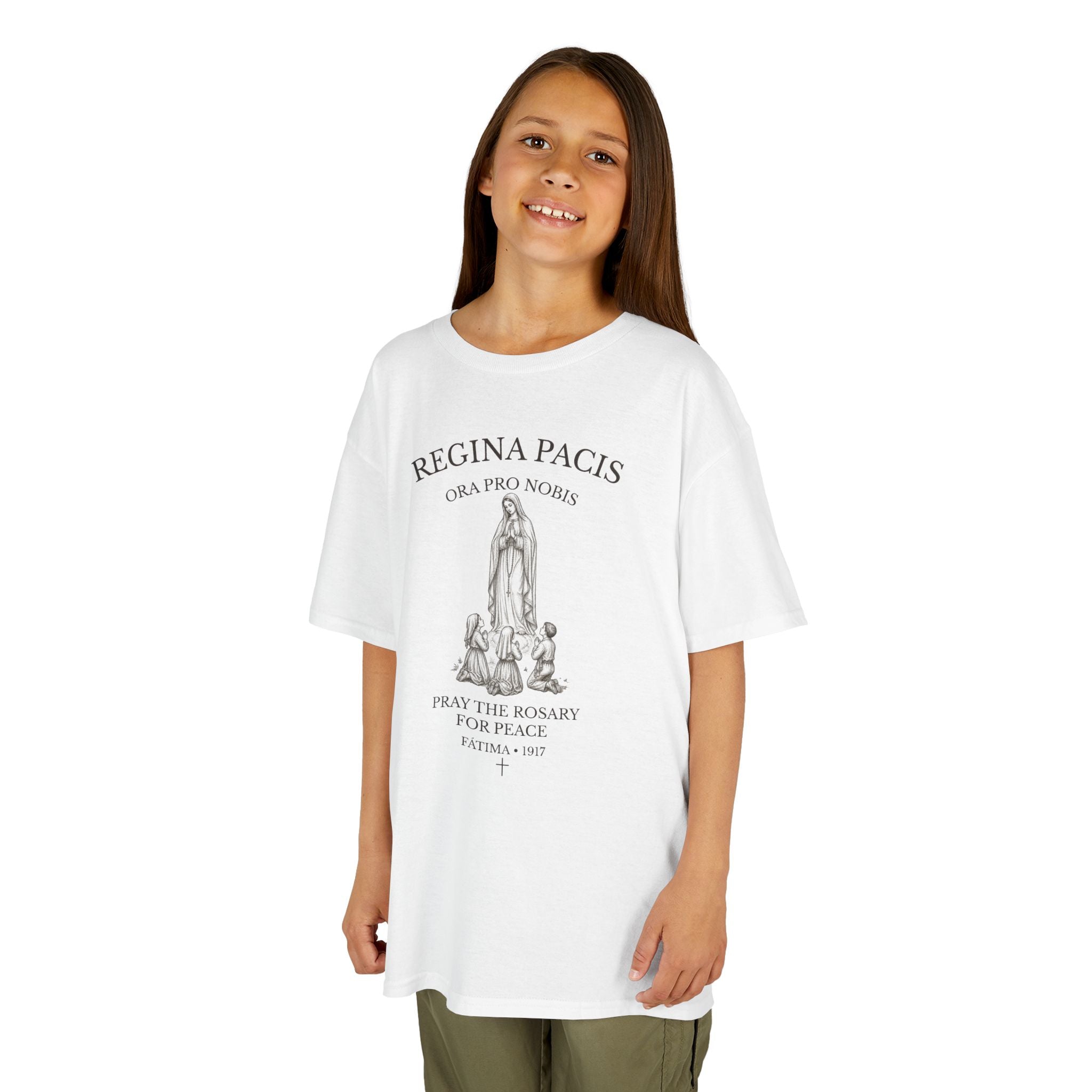 Our Lady of Fátima — Pray the Rosary for Peace Youth Tee