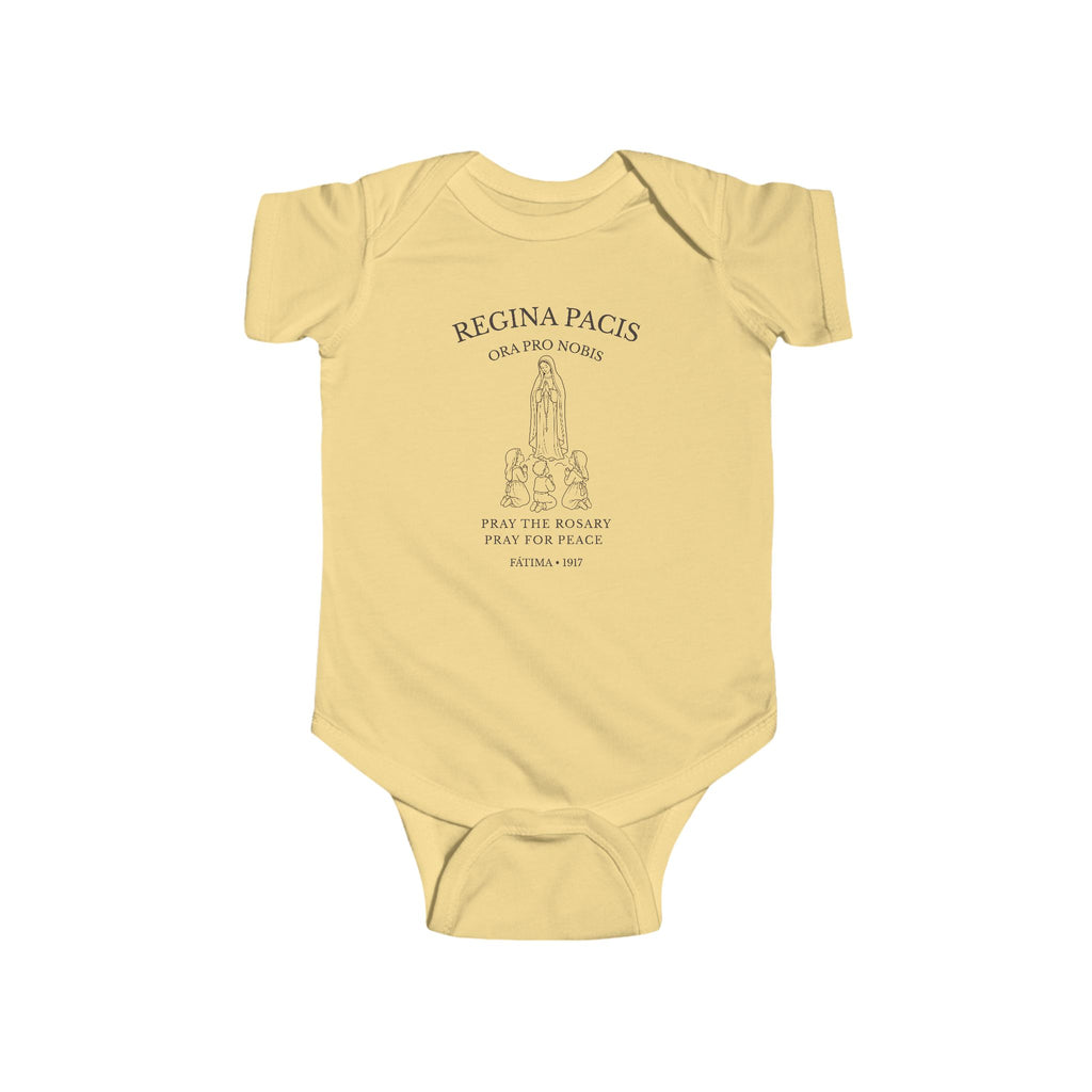 Our Lady of Fátima — Pray the Rosary Baby Bodysuit