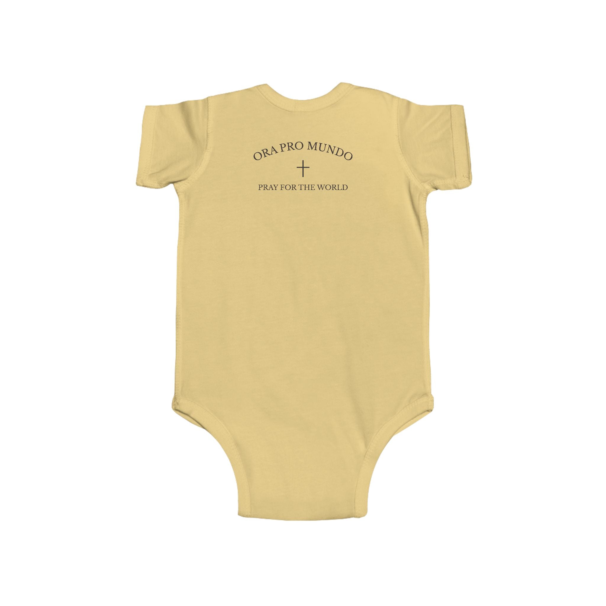 Our Lady of Fátima — Pray the Rosary Baby Bodysuit