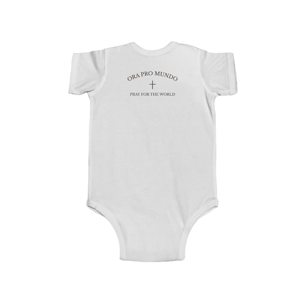 Our Lady of Fátima — Pray the Rosary Baby Bodysuit