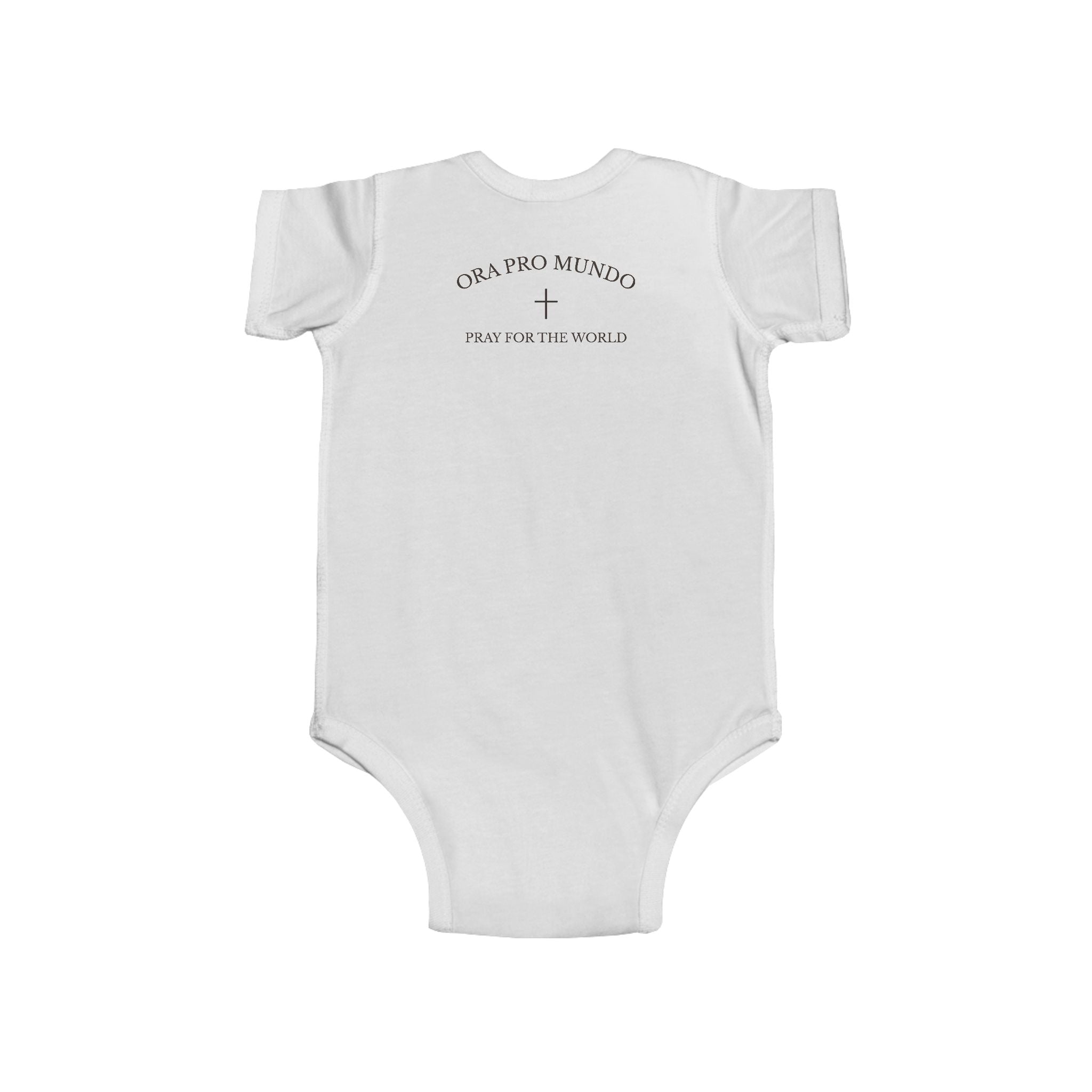 Our Lady of Fátima — Pray the Rosary Baby Bodysuit