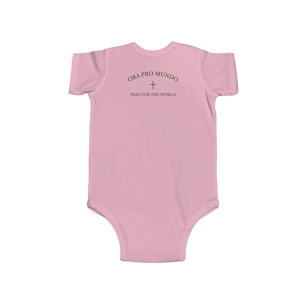 Our Lady of Fátima — Pray the Rosary Baby Bodysuit