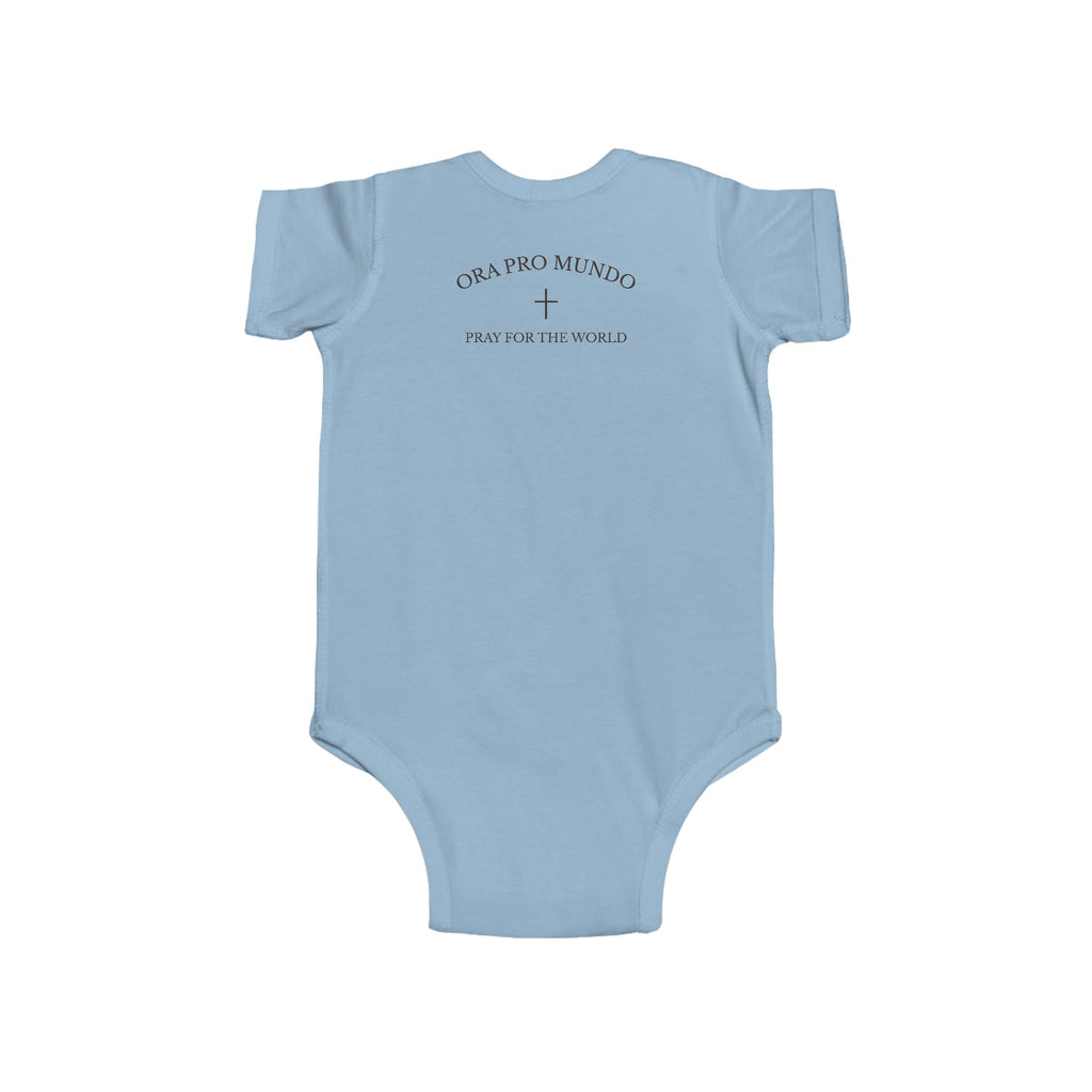 Our Lady of Fátima — Pray the Rosary Baby Bodysuit